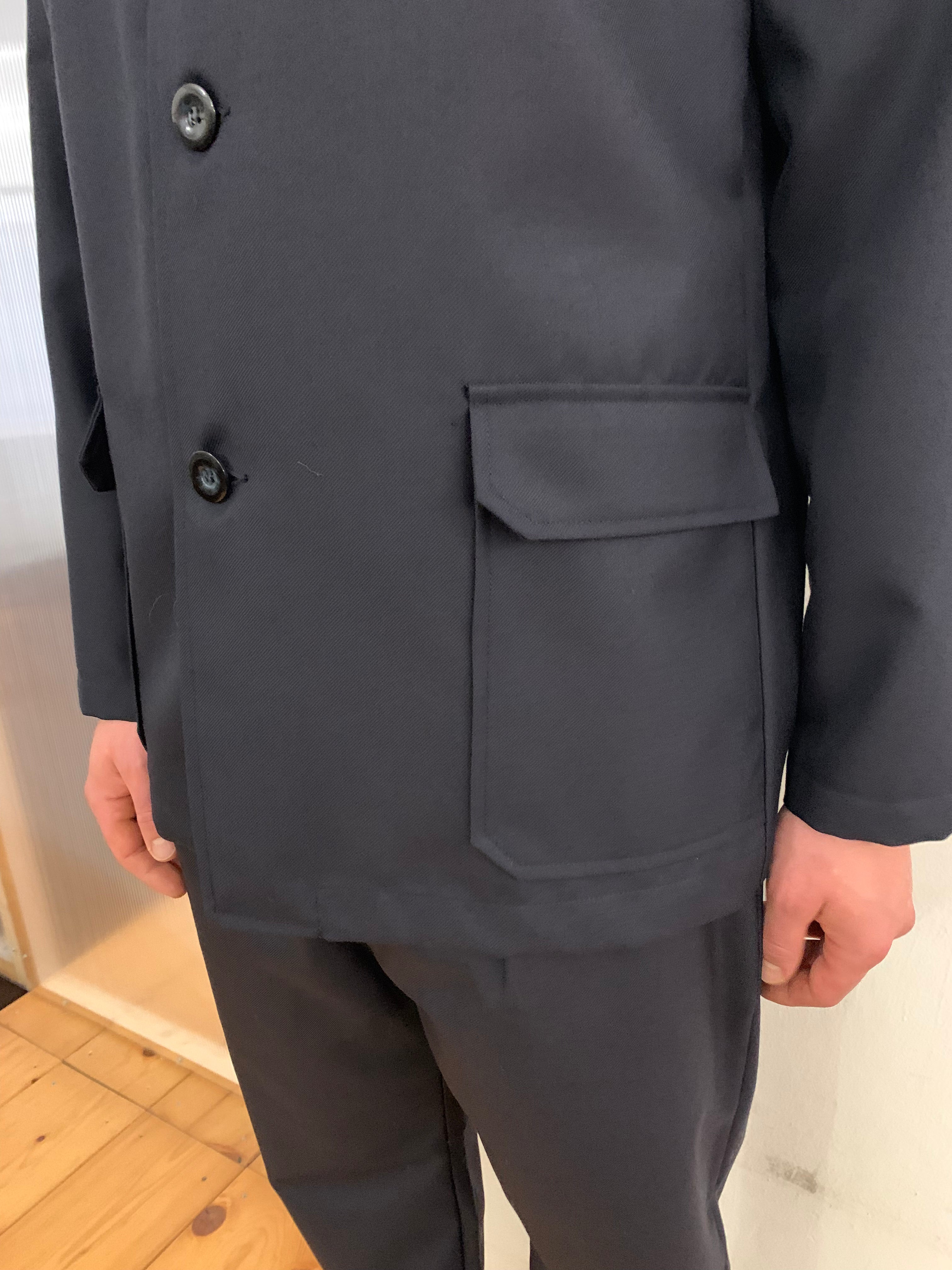 KINGSTONE - SMART JACKET - Navy Merino Wool