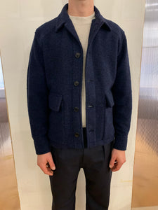 BROTHER OF BALIO - JACKET SHIRT - Boiled H.Wool Navy