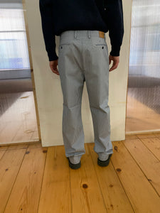 SPECTACULAR BID - AIR TROUSERS - Indaco Cotton Stripe