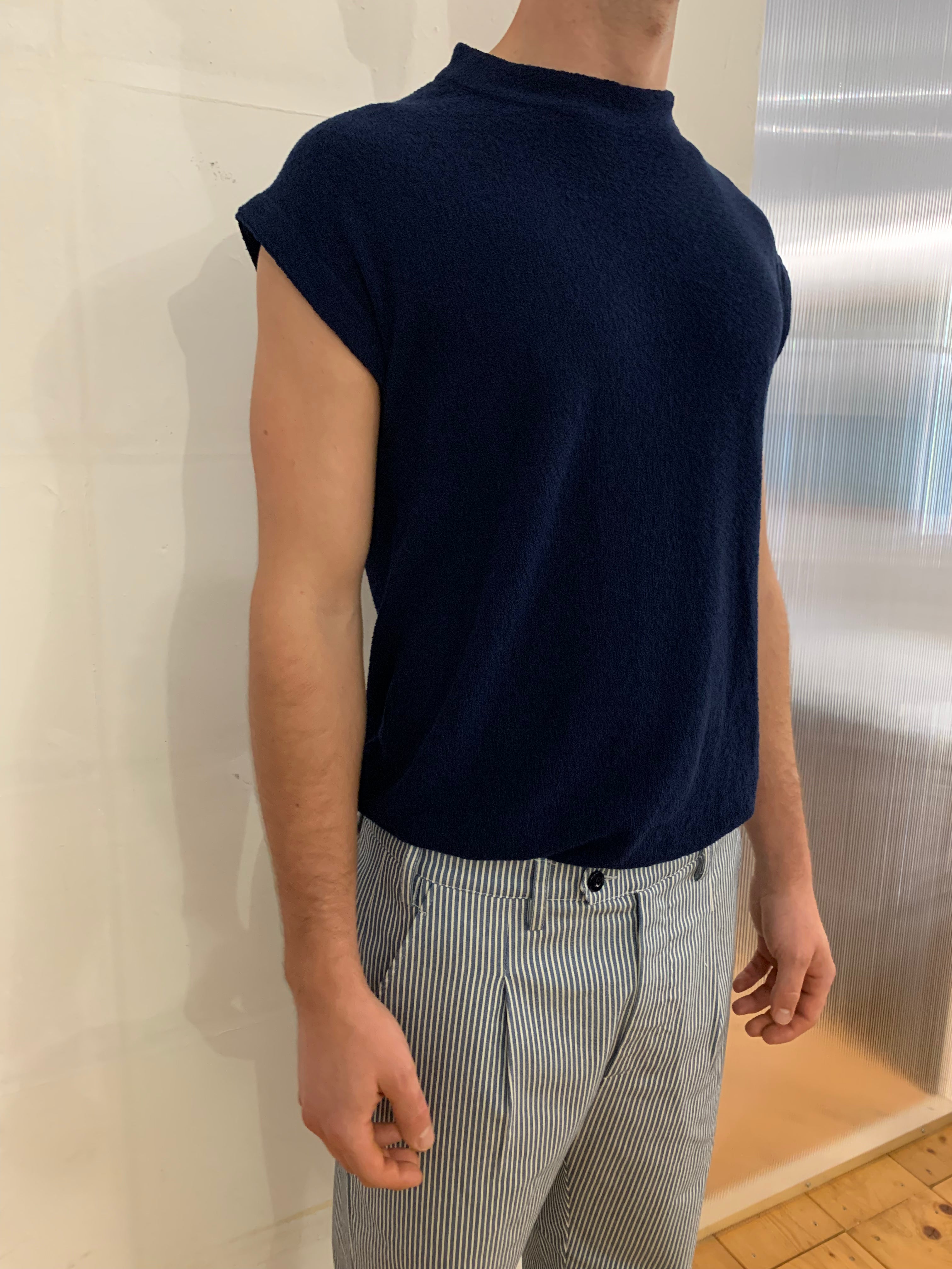 SUNNY - KNIT T-SHIRT - Super Boucle' Navy