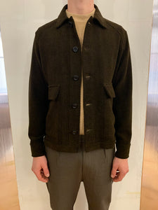 BROTHER OF BALIO - JACKET SHIRT - Wool & Cotton Trama Brown