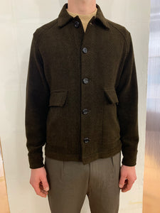 BROTHER OF BALIO - JACKET SHIRT - Wool & Cotton Trama Brown