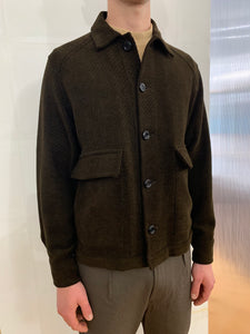BROTHER OF BALIO - JACKET SHIRT - Wool & Cotton Trama Brown