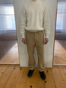 SPECTACULAR BID - AIR TROUSERS - Moleskine Cotton Sand