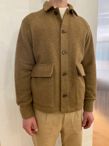 BROTHER OF BALIO - JACKET SHIRT - Boiled H.Wool Camel