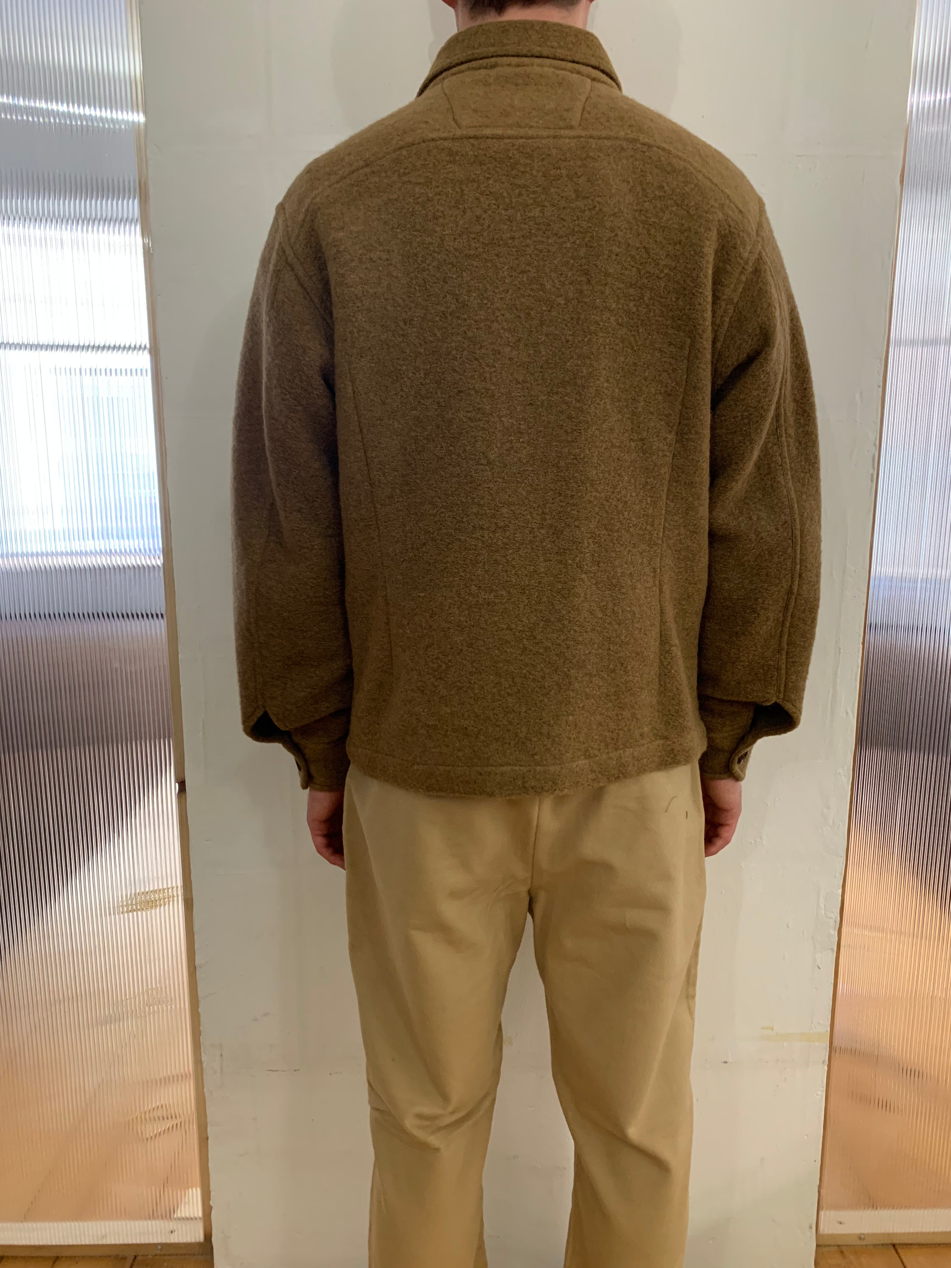 BROTHER OF BALIO - JACKET SHIRT - Boiled H.Wool Camel