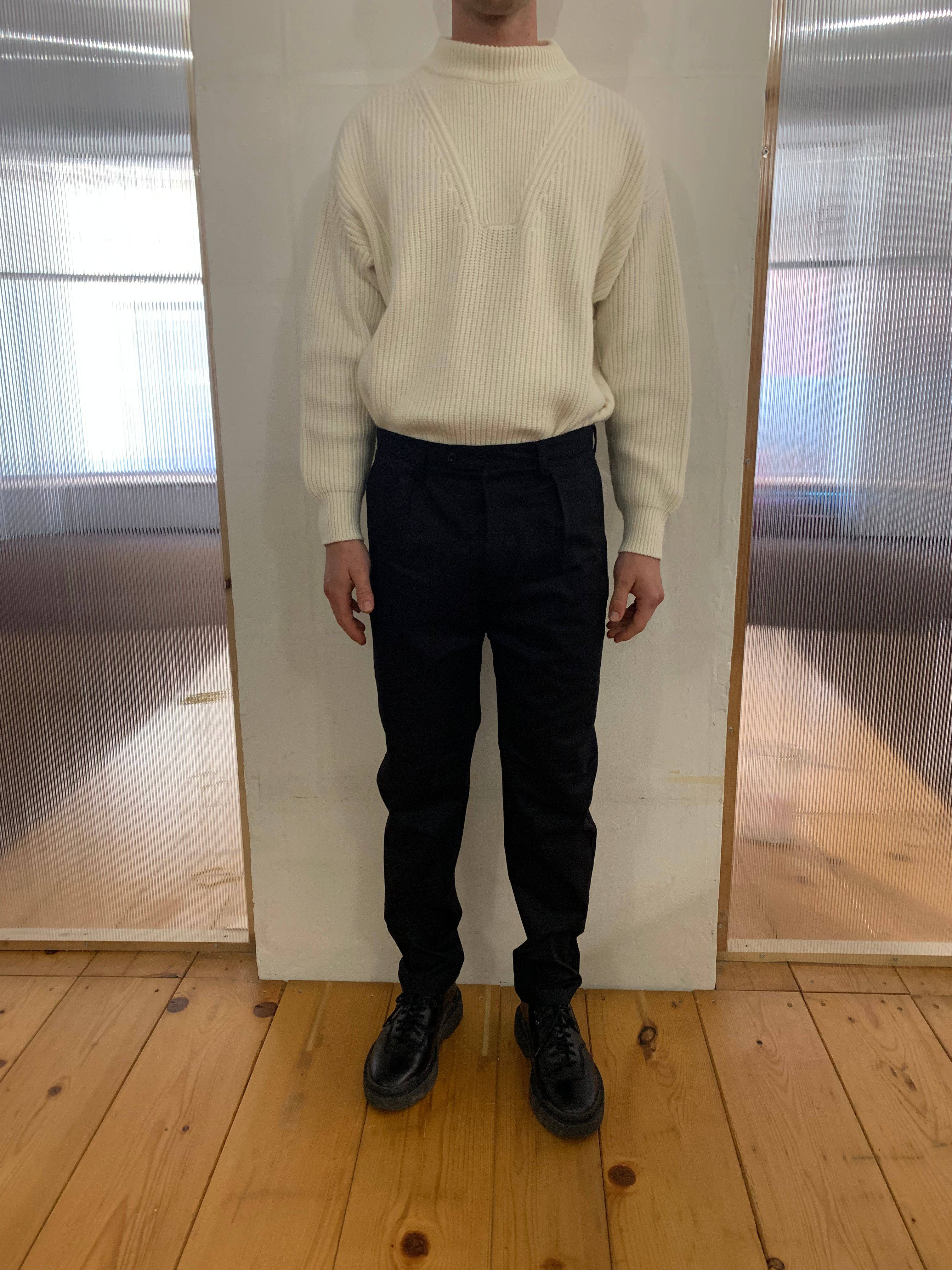 COMANCHE - CLASSIC TROUSERS - Massawa Cotton Black