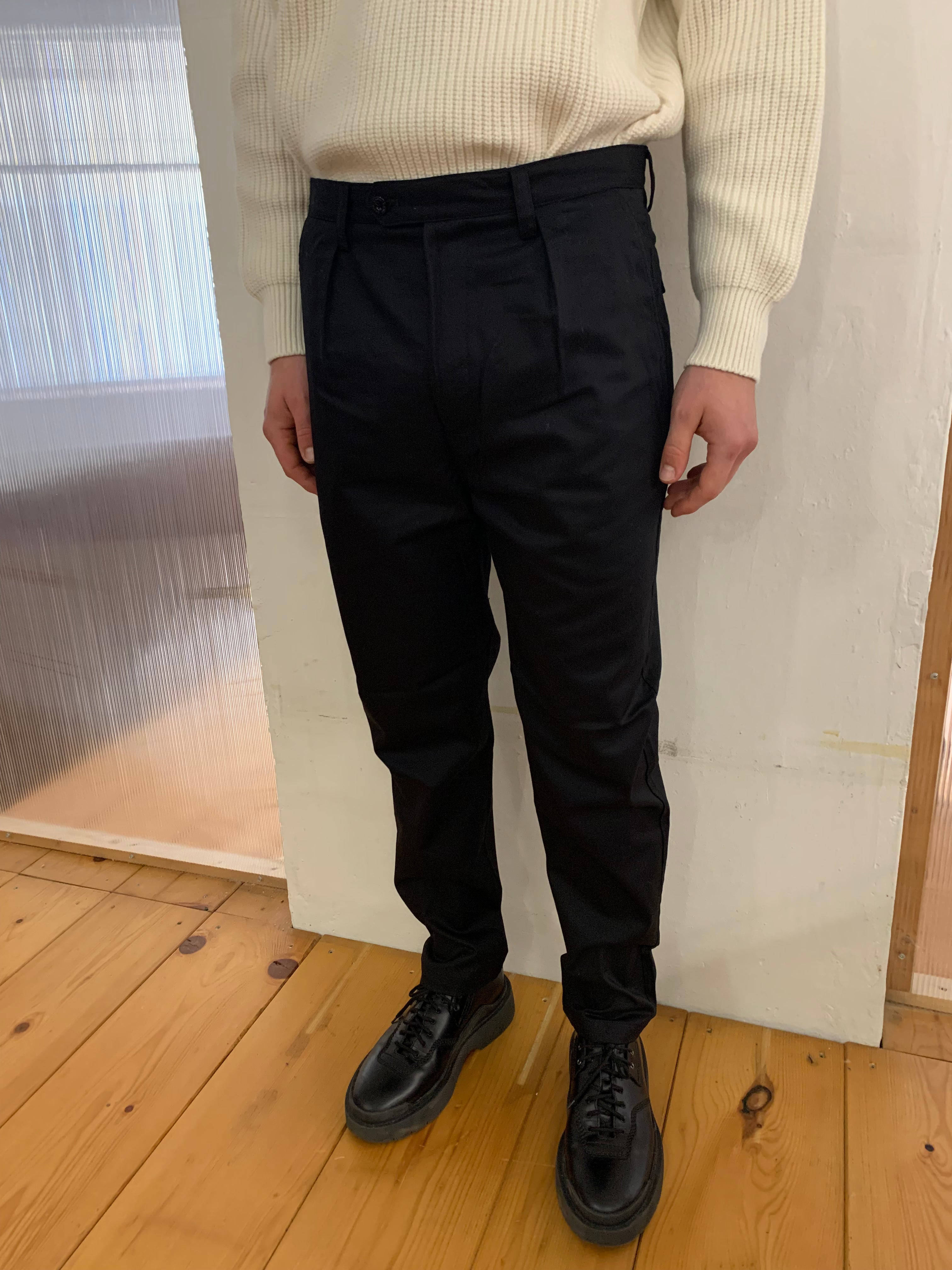 COMANCHE - CLASSIC TROUSERS - Massawa Cotton Black