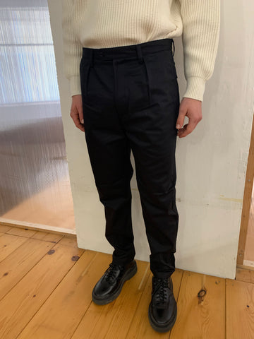 COMANCHE - CLASSIC TROUSERS - Massawa Cotton Black