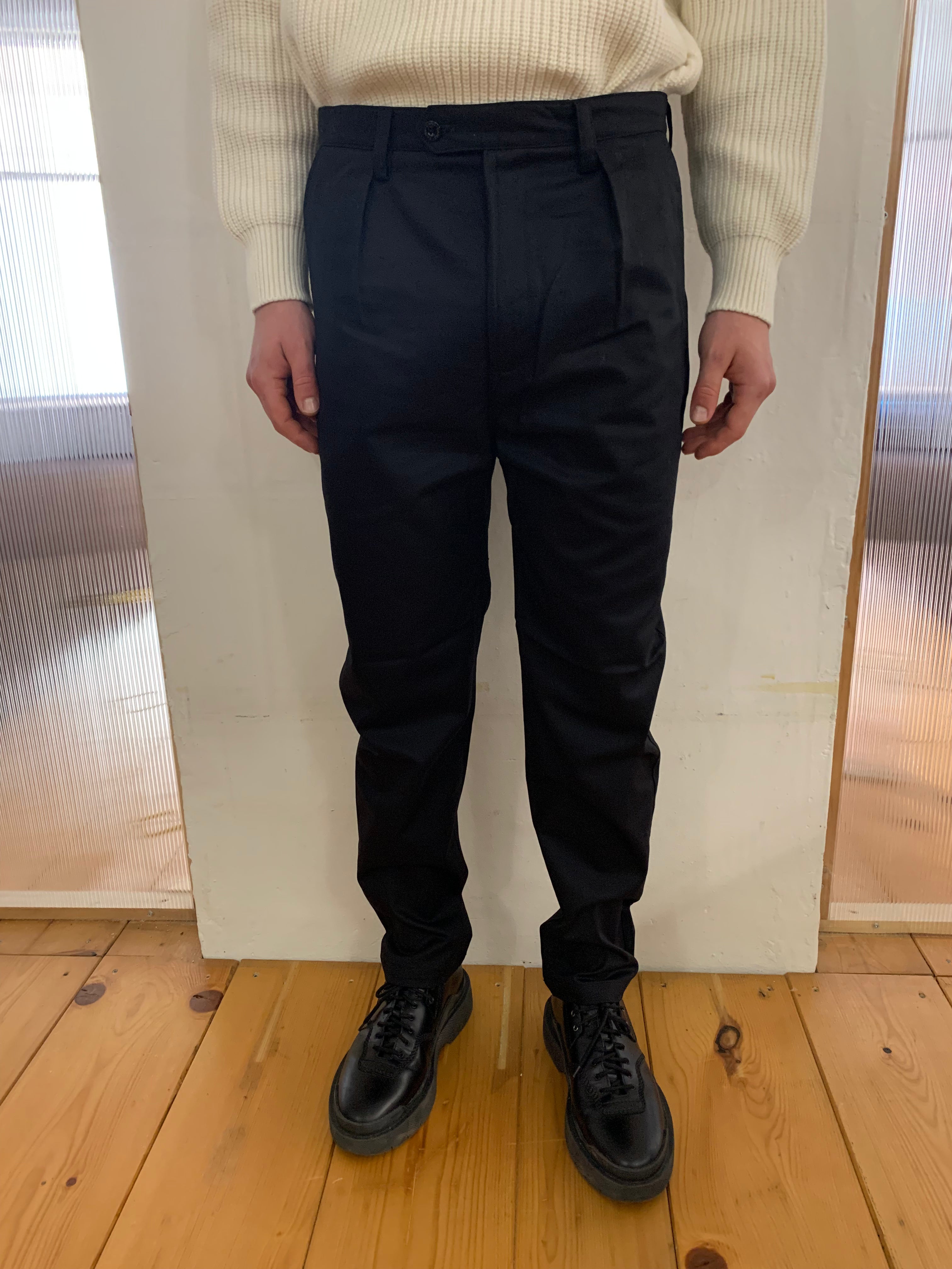 COMANCHE - CLASSIC TROUSERS - Massawa Cotton Black