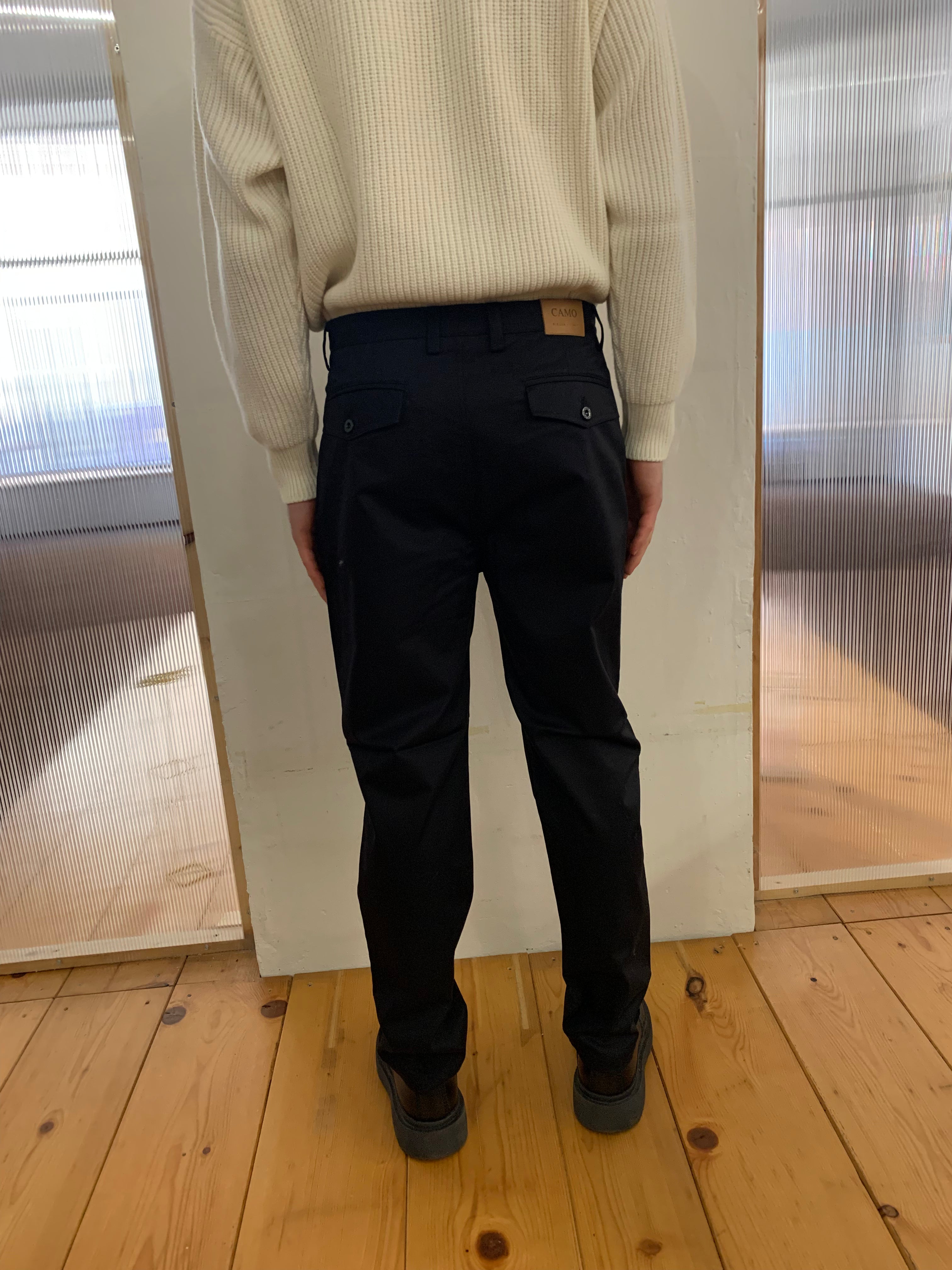 COMANCHE - CLASSIC TROUSERS - Massawa Cotton Black