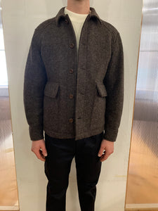 BROTHER OF BALIO - JACKET SHIRT - Boiled H.Wool Brown