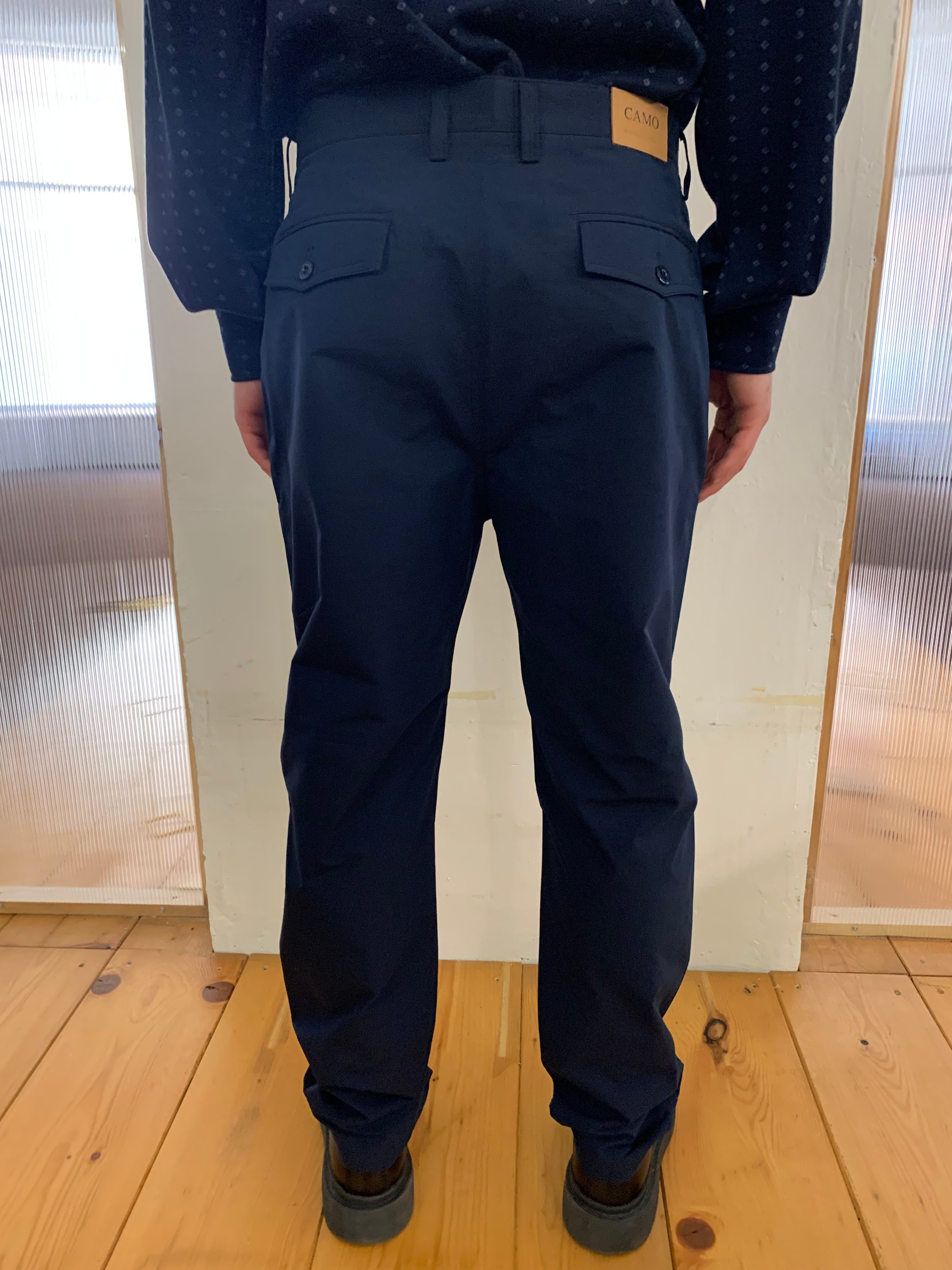 COMANCHE - CLASSIC TROUSERS - Canvas Cotton Navy