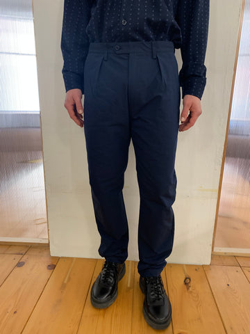 COMANCHE - CLASSIC TROUSERS - Canvas Cotton Navy