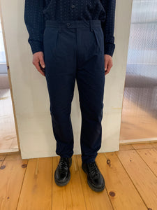 COMANCHE - CLASSIC TROUSERS - Canvas Cotton Navy