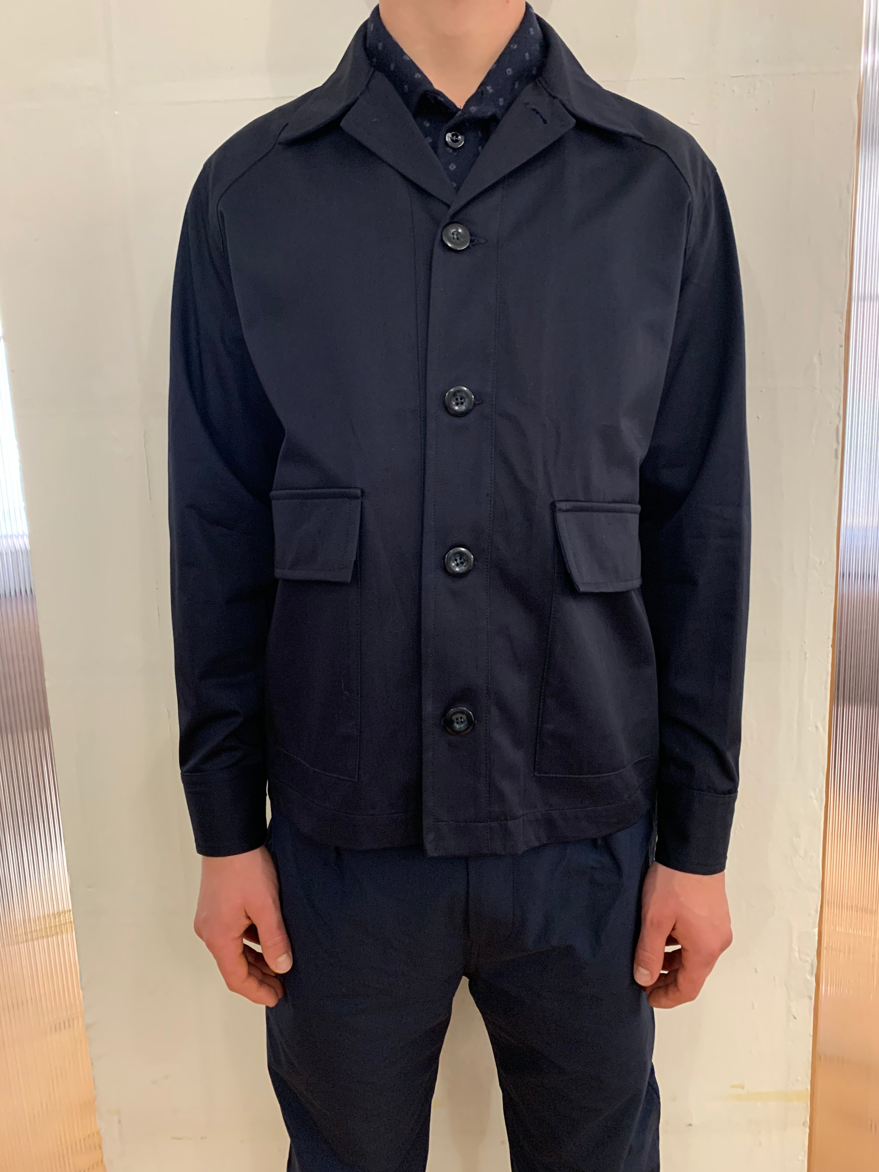 BROTHER OF BALIO - JACKET SHIRT - Four Season Cotton Navy