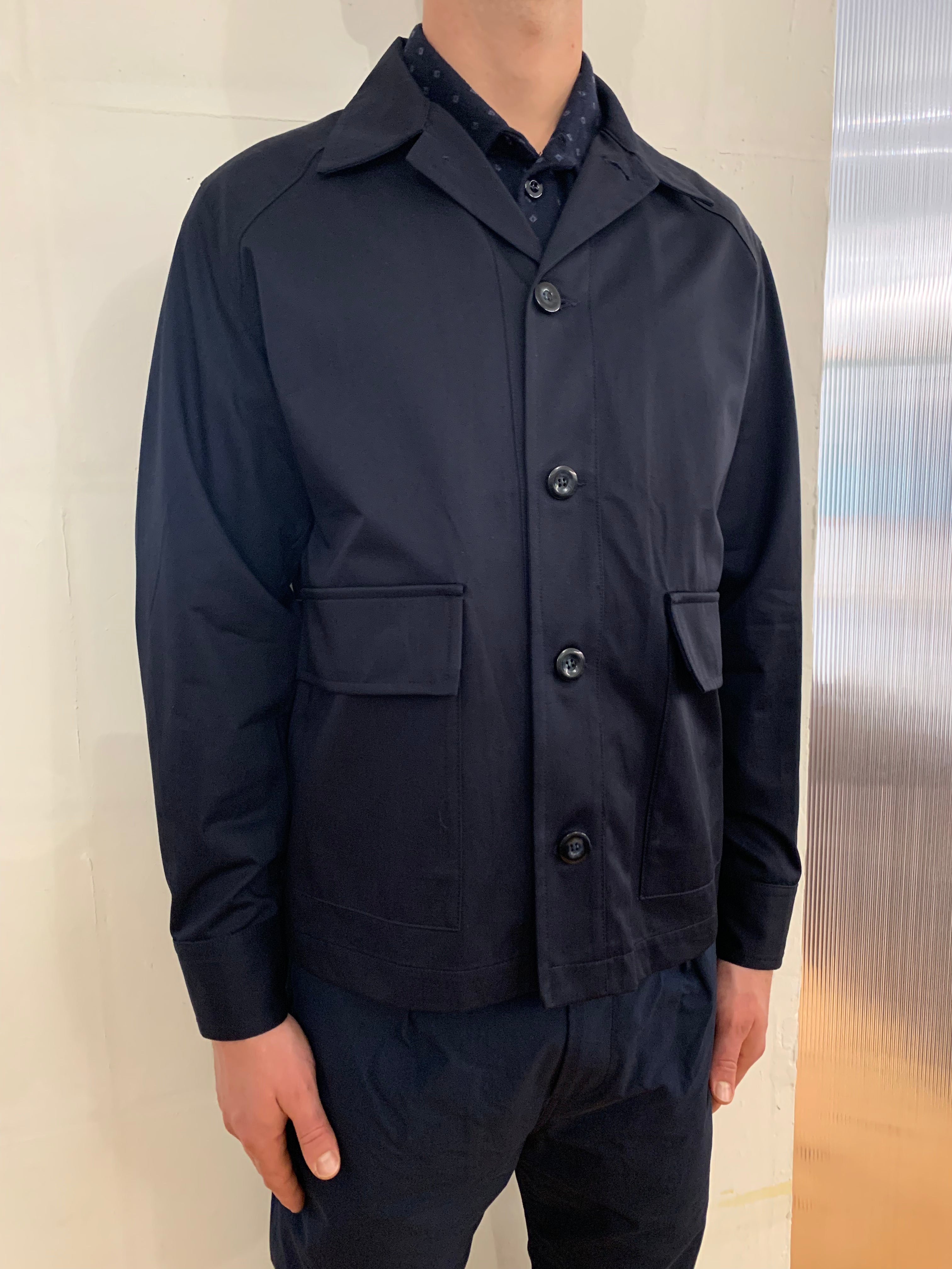 BROTHER OF BALIO - JACKET SHIRT - Four Season Cotton Navy