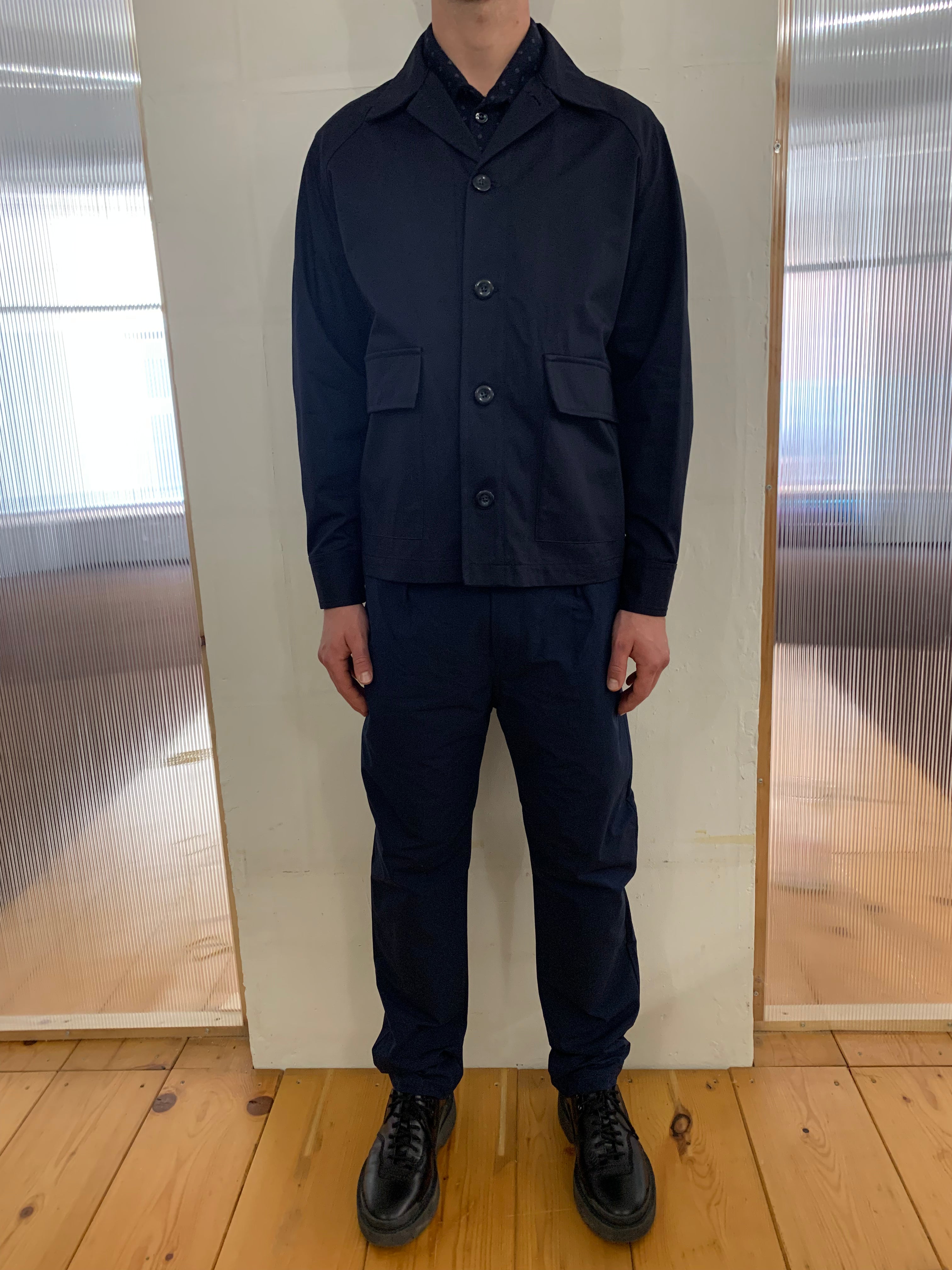 BROTHER OF BALIO - JACKET SHIRT - Four Season Cotton Navy