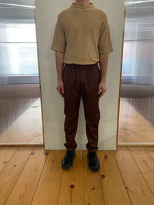 COMANCHE -ECLIPSE - ELASTIC TROUSERS - Soft Wool Bordeaux