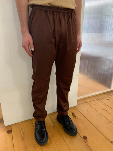 COMANCHE -ECLIPSE - ELASTIC TROUSERS - Soft Wool Bordeaux