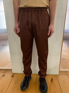COMANCHE -ECLIPSE - ELASTIC TROUSERS - Soft Wool Bordeaux
