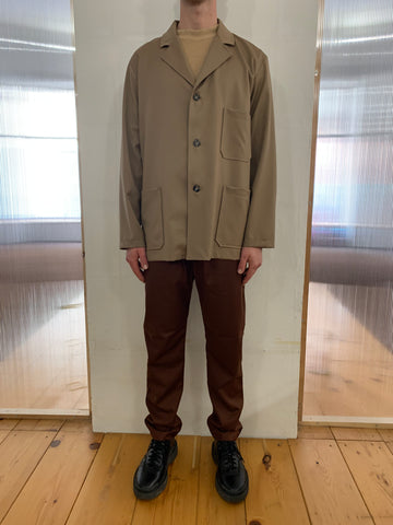 FURIA - WIDE JACKET - Super Soft Merino Wool Camel