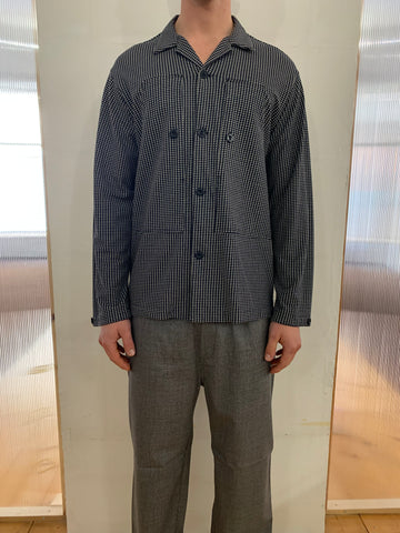 SUNLINE - HAWAII SHIRT - Stretch Square Cotton Navy