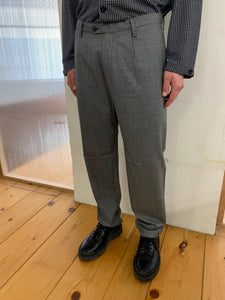 SEABISCUIT - WIDE TROUSERS - Super Soft Merino Wool Grey