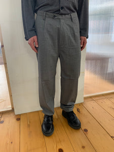 SEABISCUIT - WIDE TROUSERS - Super Soft Merino Wool Grey