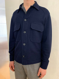 BALIO - JACKET SHIRT - Special Jersey Cotton Navy