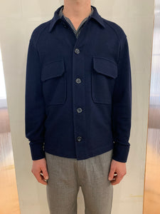 BALIO - JACKET SHIRT - Special Jersey Cotton Navy