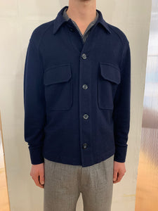 BALIO - JACKET SHIRT - Special Jersey Cotton Navy