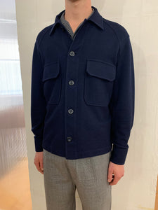 BALIO - JACKET SHIRT - Special Jersey Cotton Navy