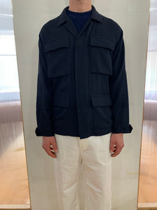 MARENGO - DESERT JACKET - Special Cotton Trama Navy