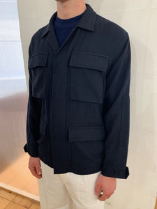 MARENGO - DESERT JACKET - Special Cotton Trama Navy