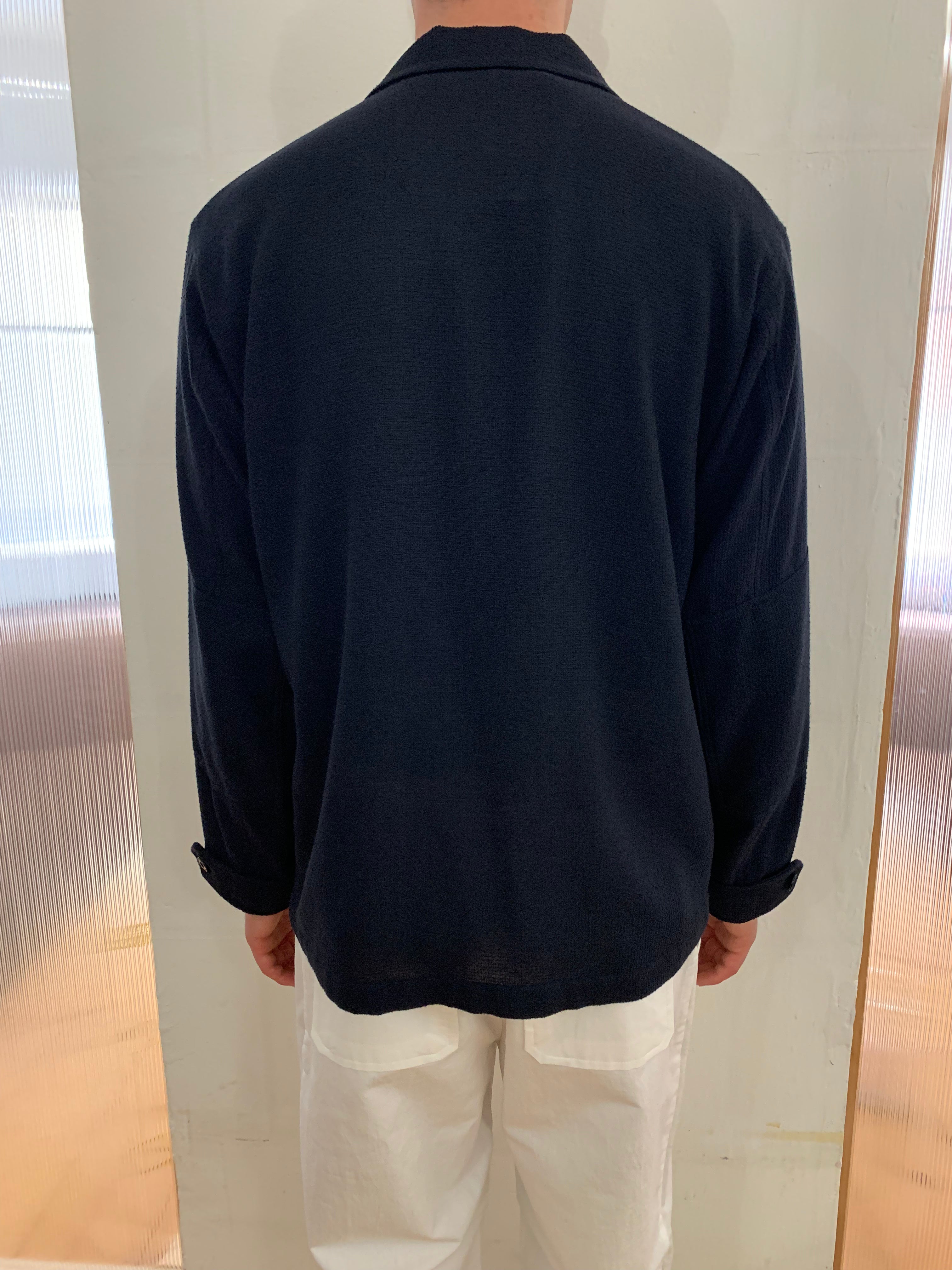 MARENGO - DESERT JACKET - Special Cotton Trama Navy