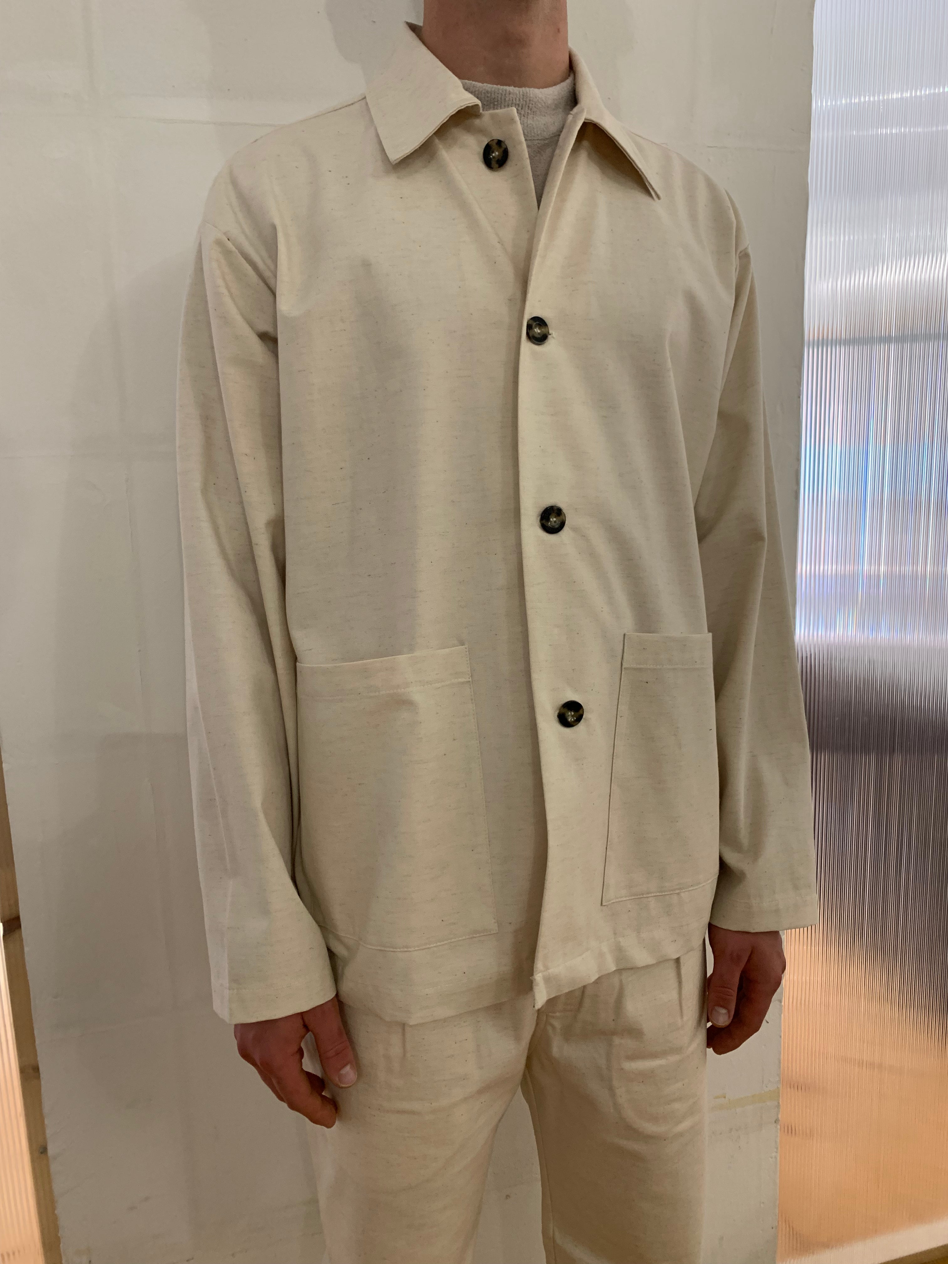 TISSERAND - AIR WIDE JACKET - Cotton Bourette Natural