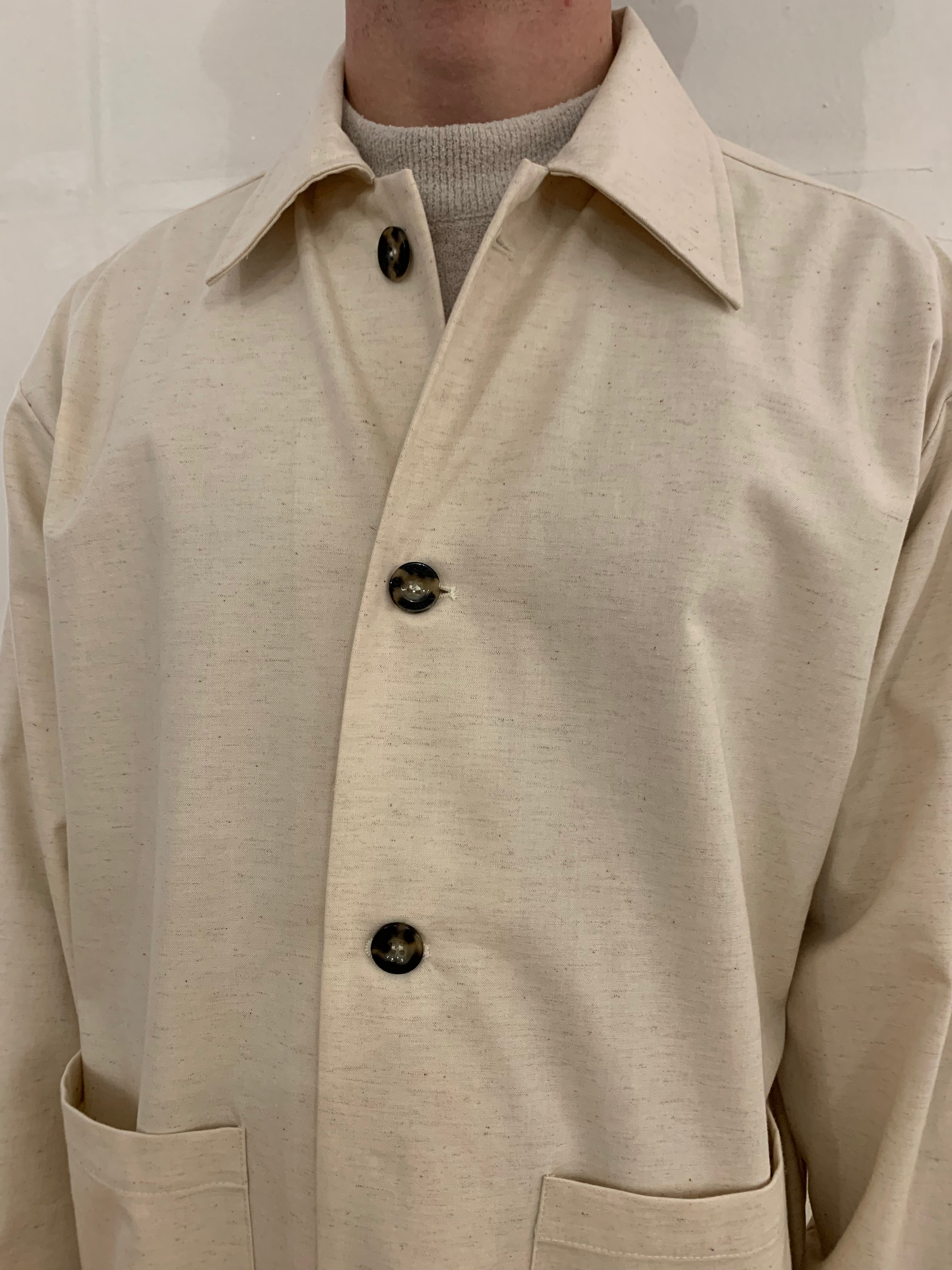 TISSERAND - AIR WIDE JACKET - Cotton Bourette Natural