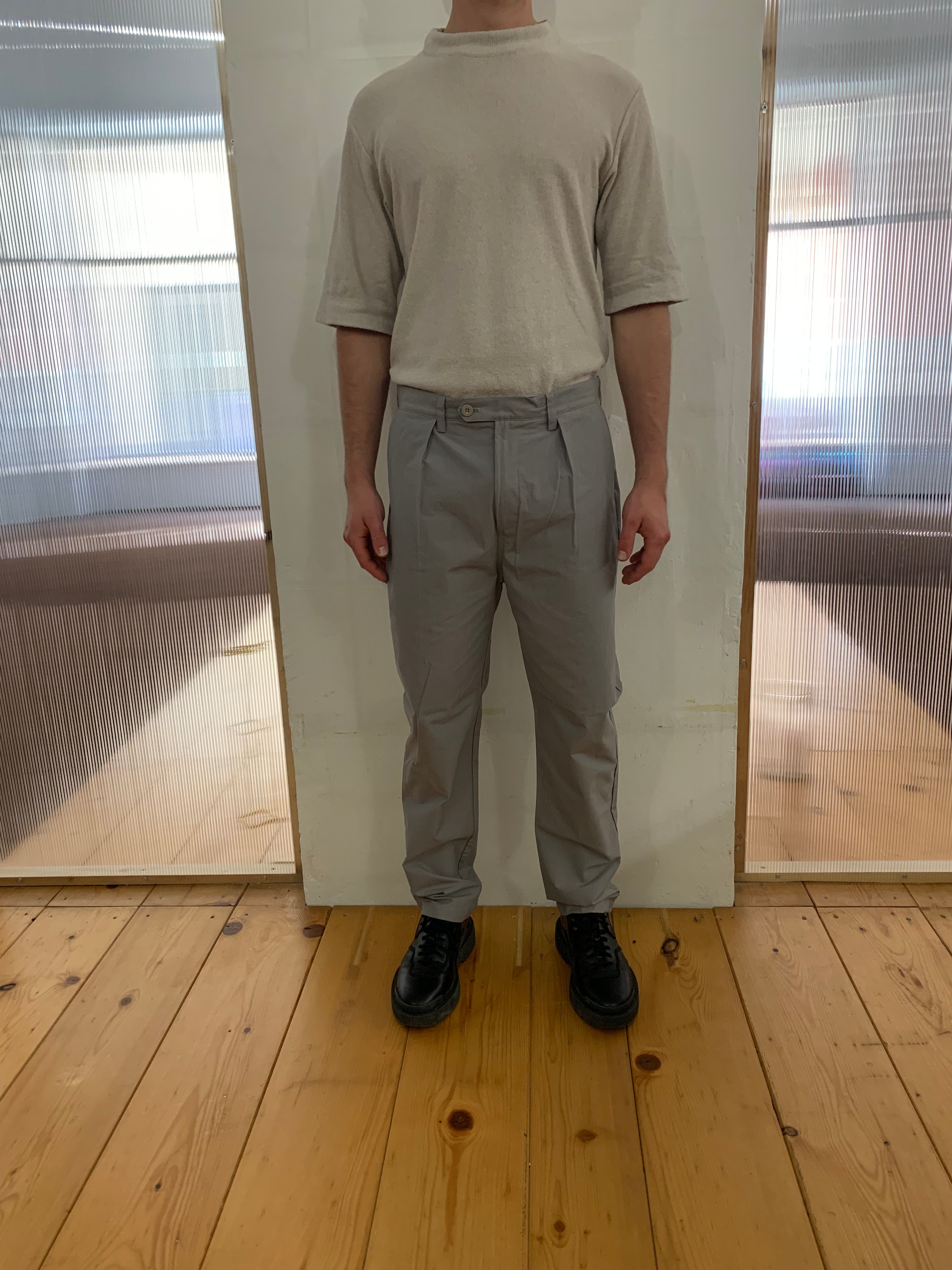 COMANCHE - CLASSIC TROUSERS - Canvas Cotton Grey