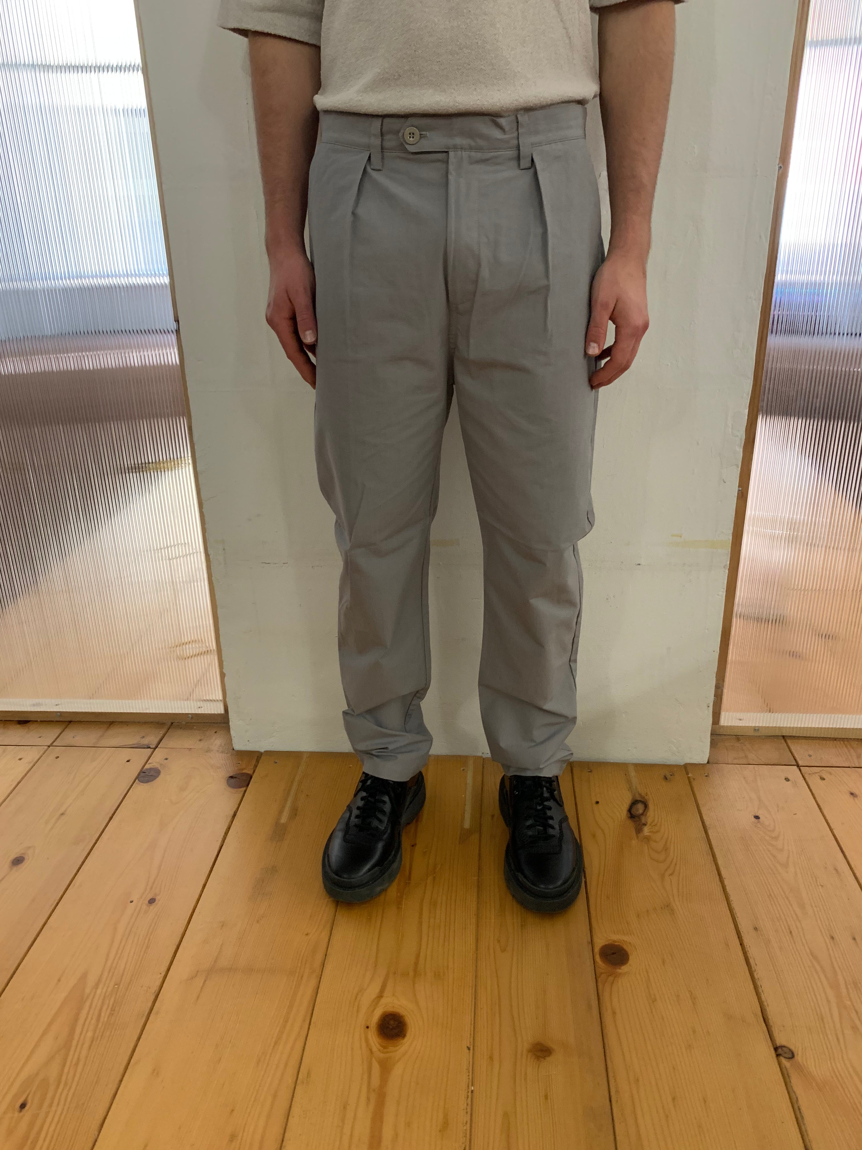 COMANCHE - CLASSIC TROUSERS - Canvas Cotton Grey