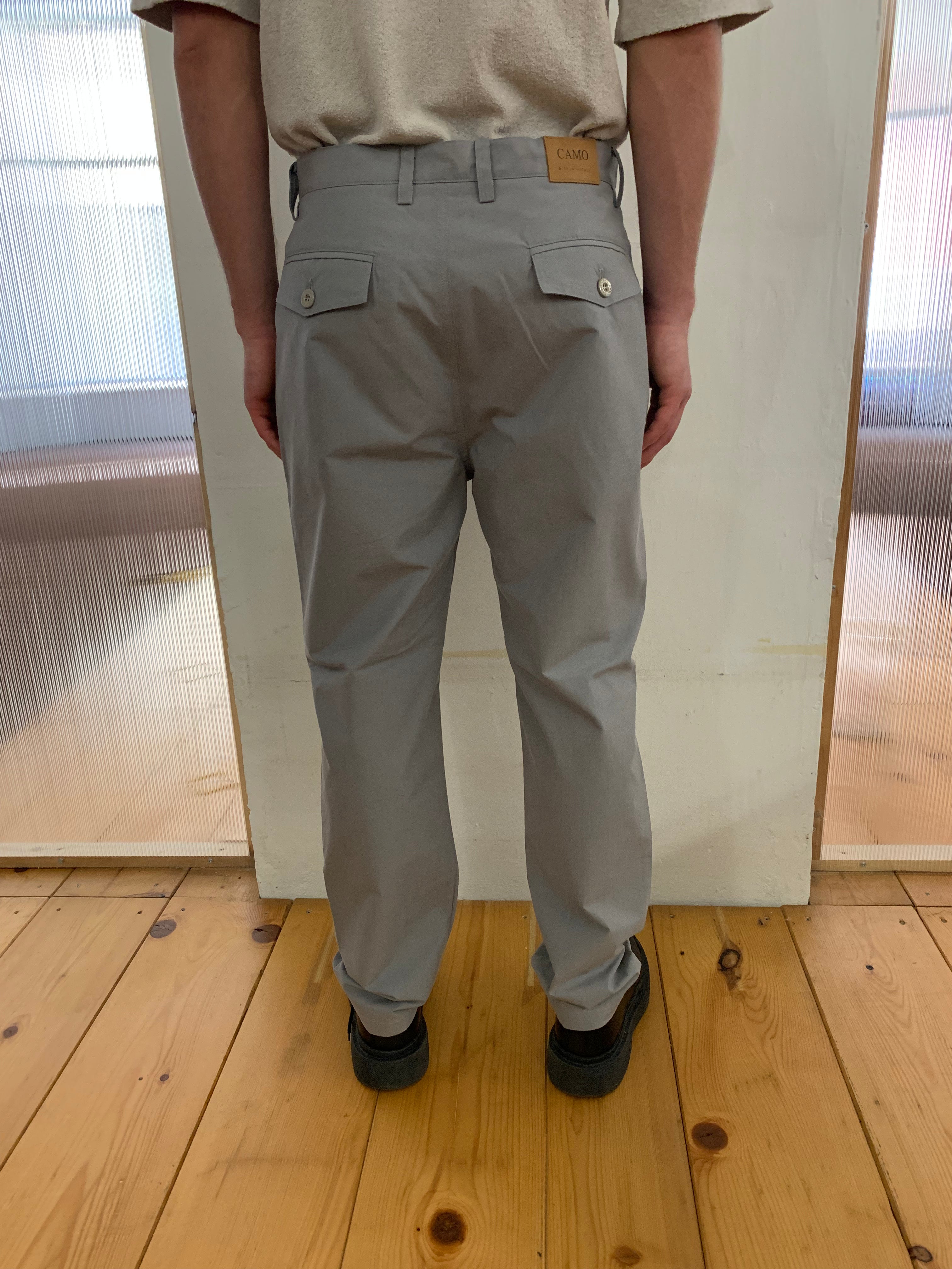 COMANCHE - CLASSIC TROUSERS - Canvas Cotton Grey