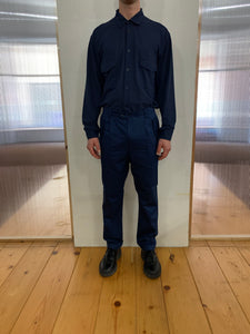 TYSON - ORIGINAL CAMO TROUSERS - Drill Cotton Blu/Navy