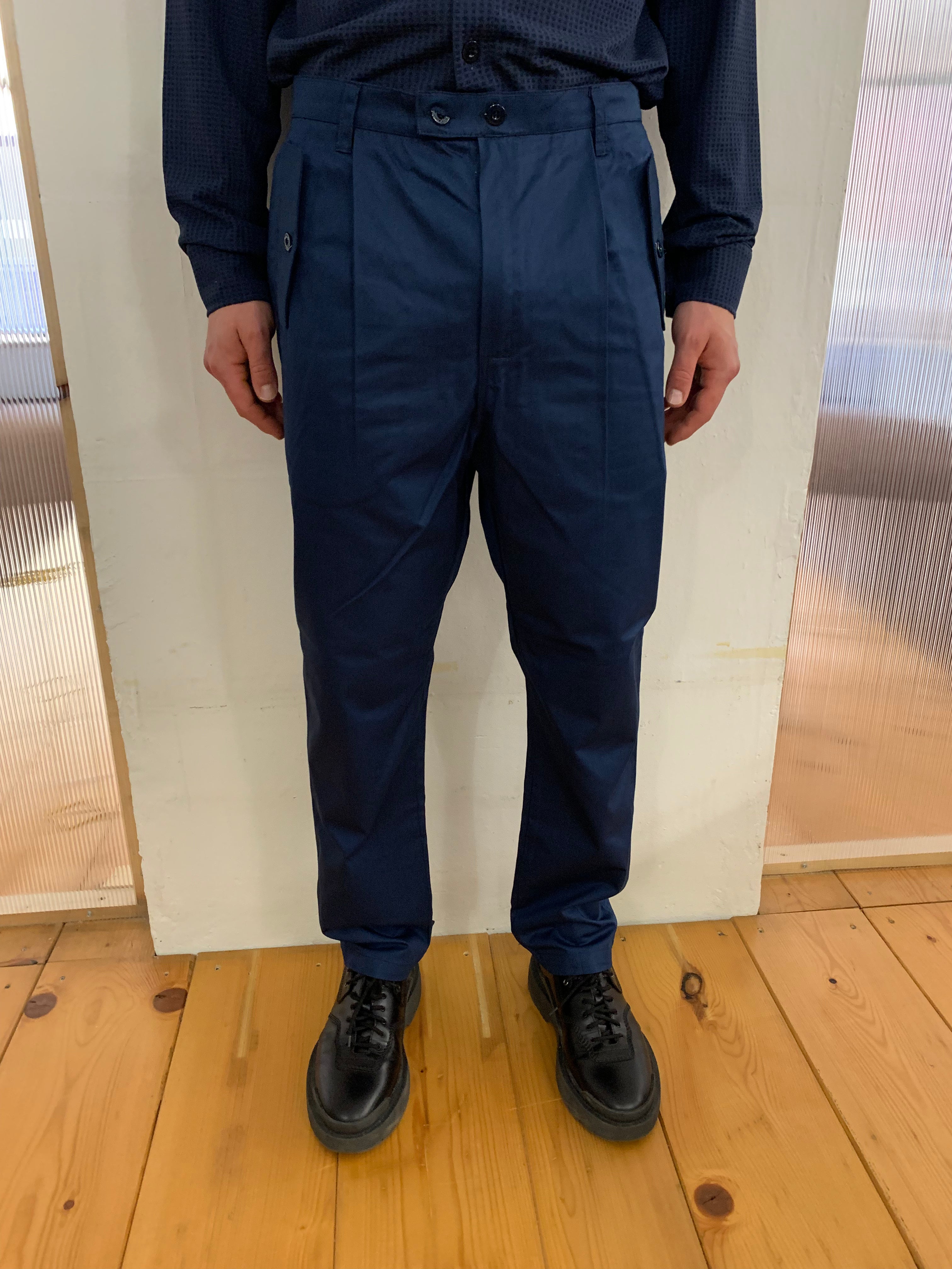 TYSON - ORIGINAL CAMO TROUSERS - Drill Cotton Blu/Navy