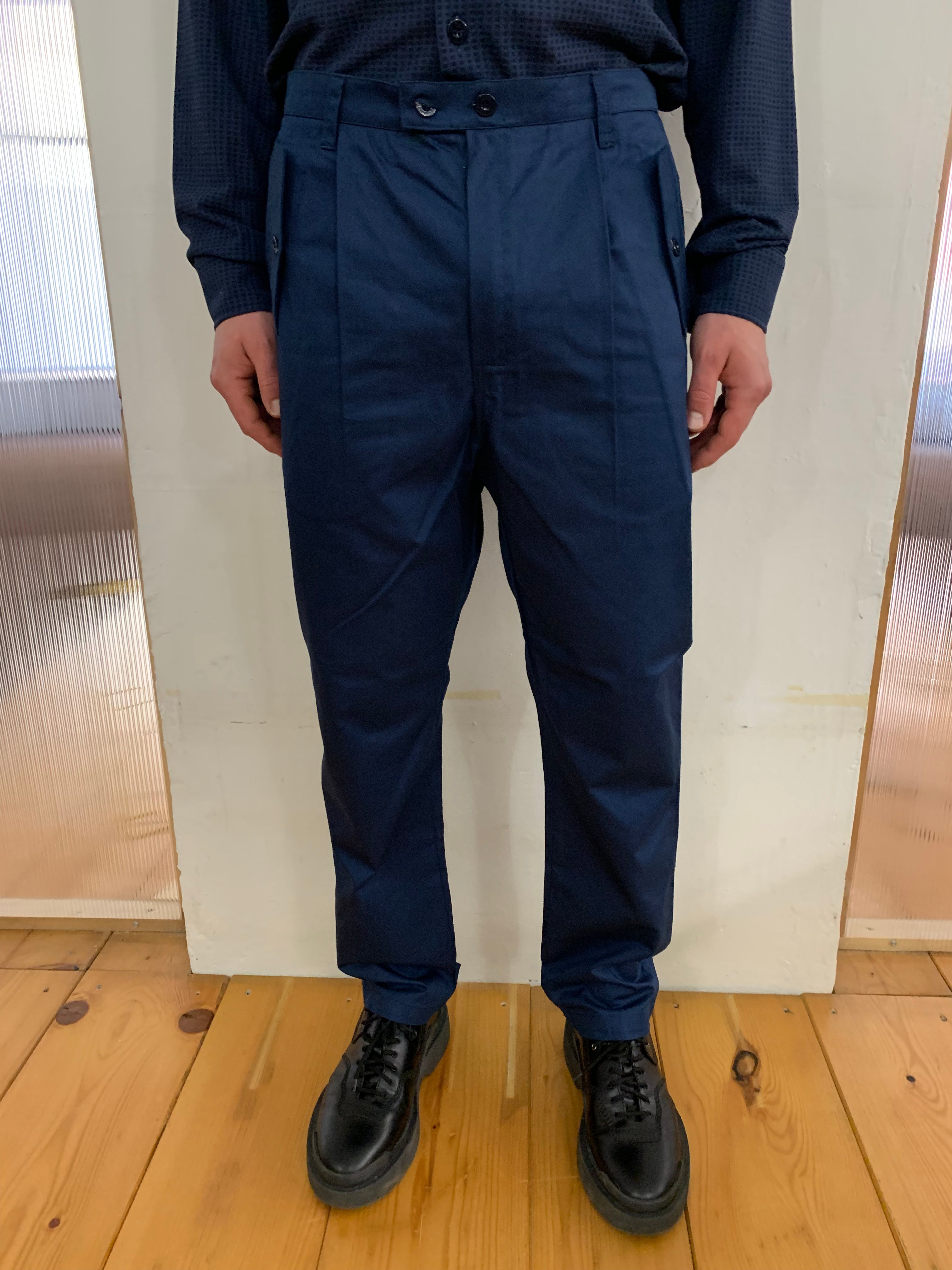 TYSON - ORIGINAL CAMO TROUSERS - Drill Cotton Blu/Navy