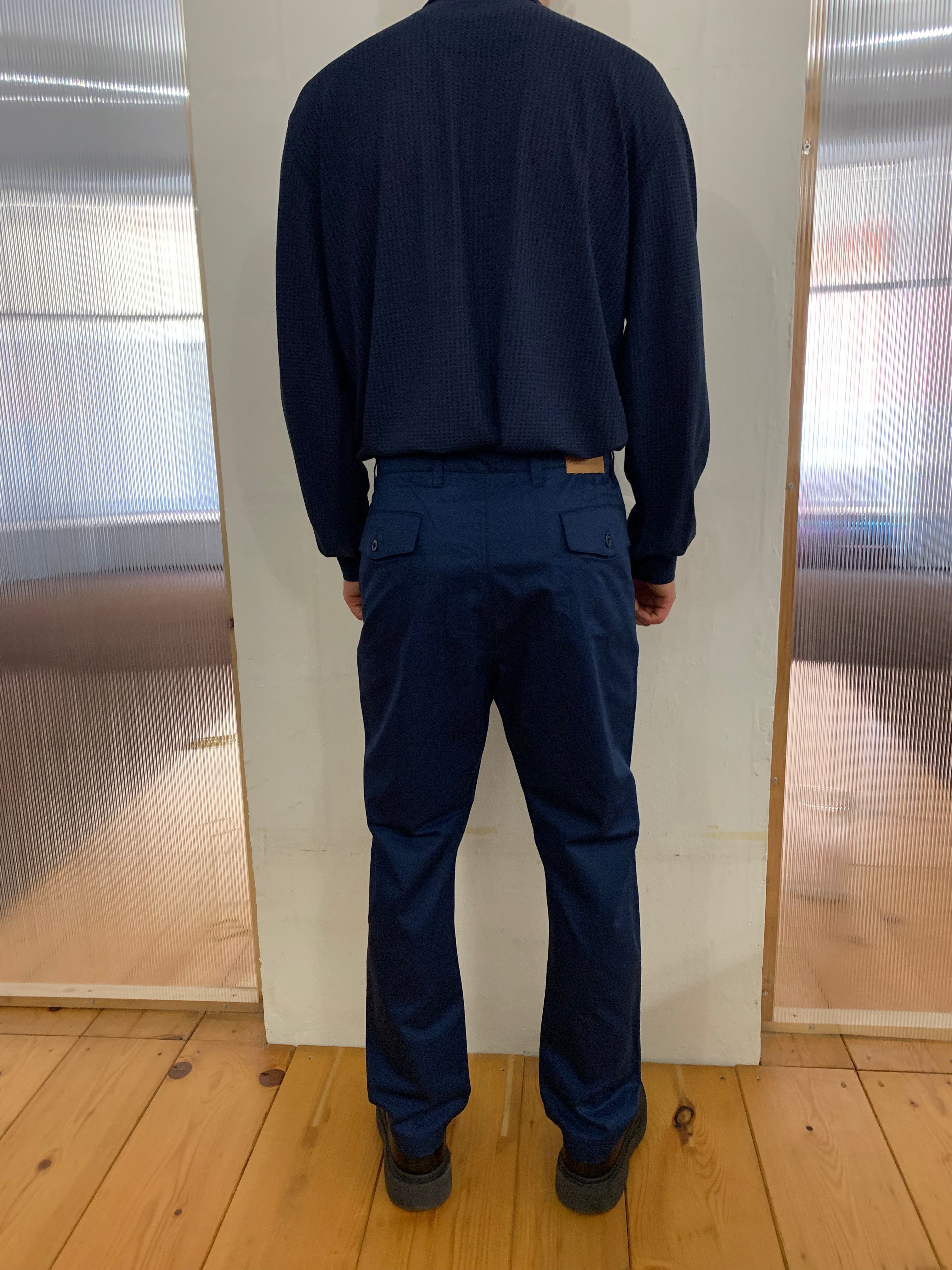 TYSON - ORIGINAL CAMO TROUSERS - Drill Cotton Blu/Navy