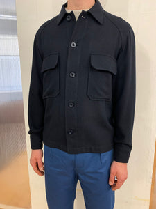 BALIO - JACKET SHIRT - Special Cotton Trama Navy