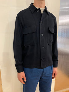 BALIO - JACKET SHIRT - Special Cotton Trama Navy