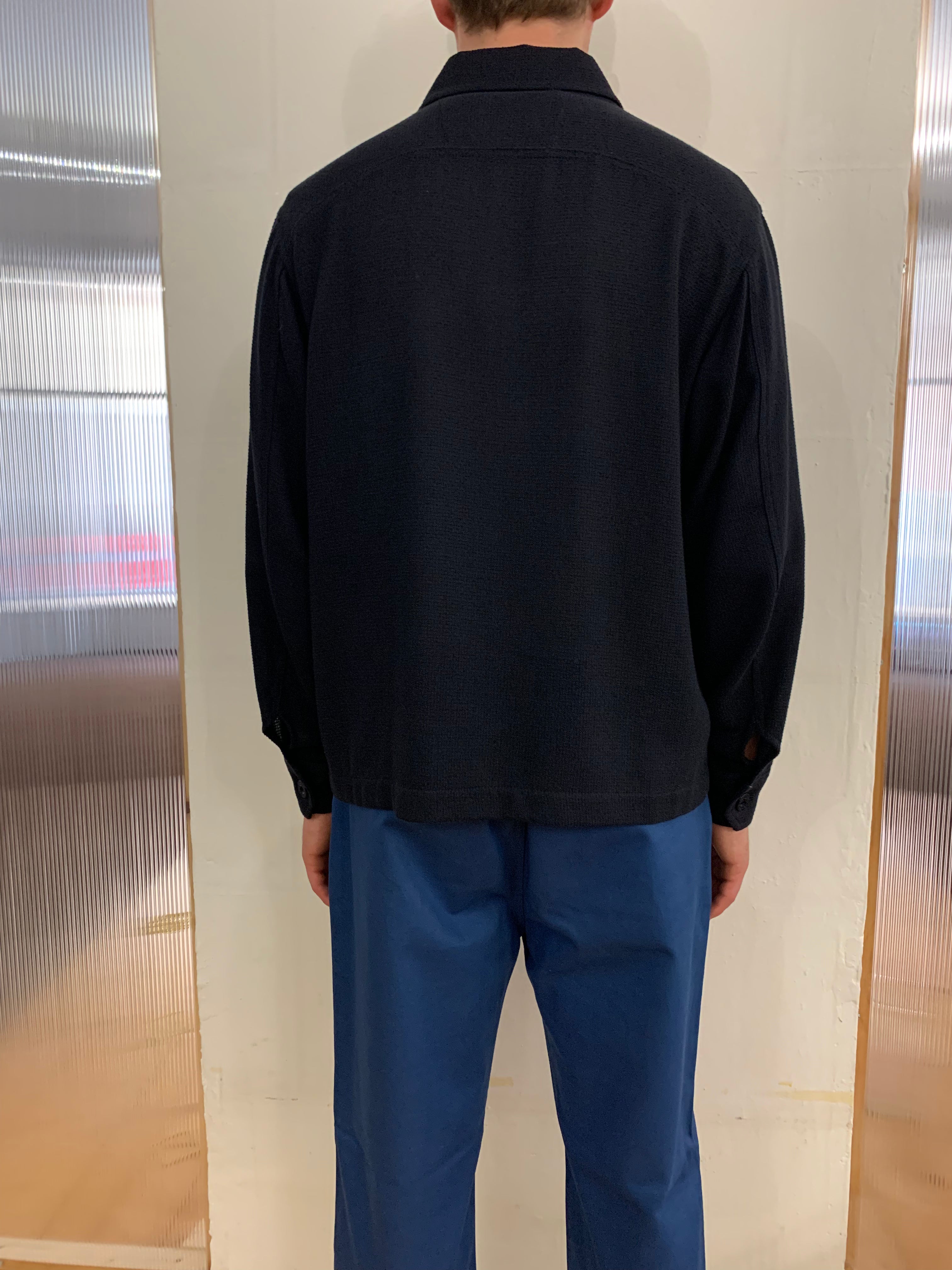 BALIO - JACKET SHIRT - Special Cotton Trama Navy