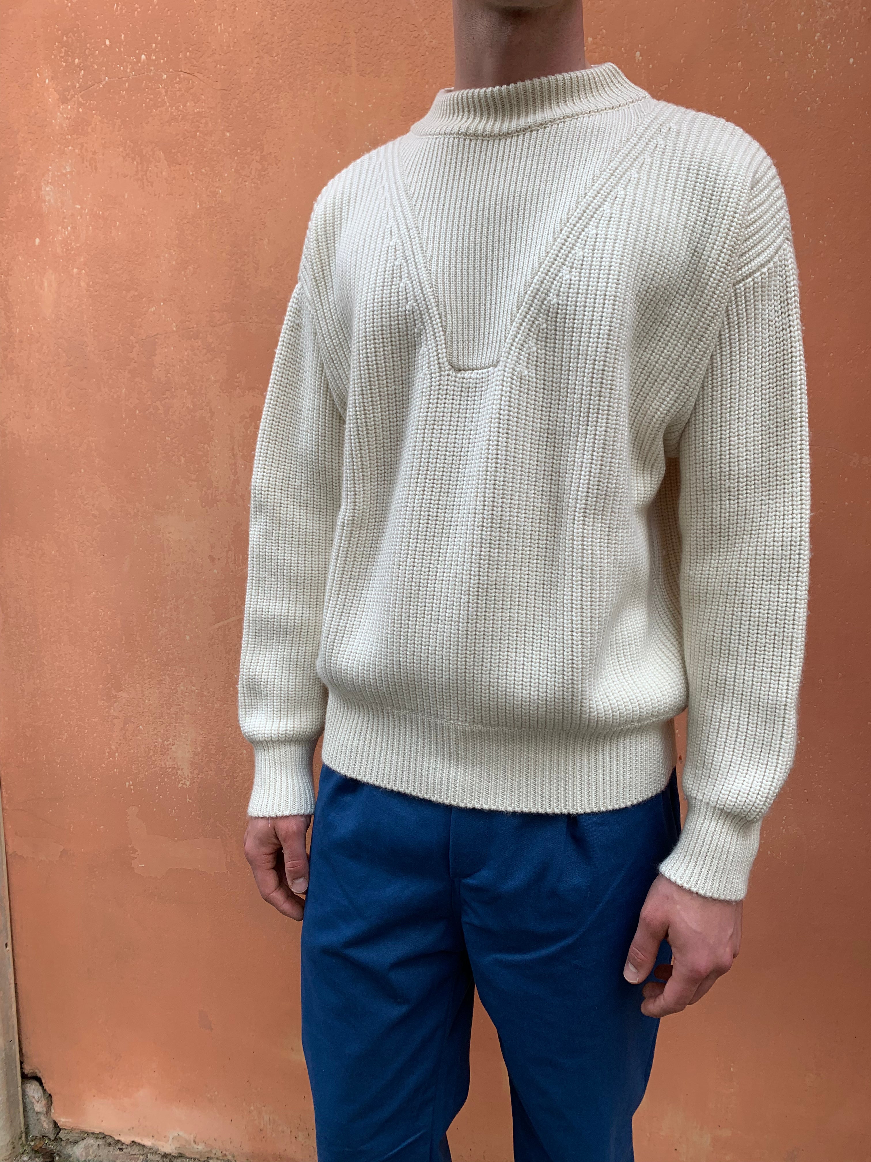 Tunderbolt - Warm Sweater - Cashmere-Silk-Wool Cream