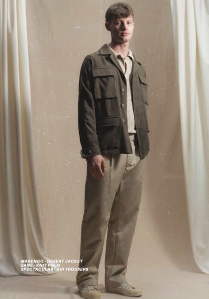 SPECTACULAR BID - AIR TROUSERS - Drill Cotton Beige